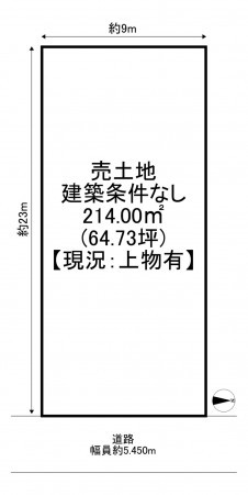 一宮市浅野、土地の間取り画像です