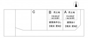 一宮市三条、土地の間取り画像です