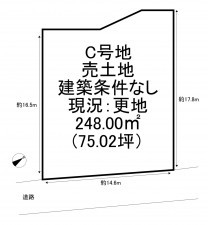 一宮市木曽川町玉ノ井、土地の間取り画像です