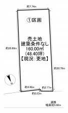 一宮市萩原町花井方、土地の間取り画像です