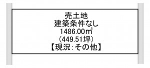 一宮市大和町福森、土地の間取り画像です