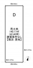 一宮市赤見、土地の間取り画像です