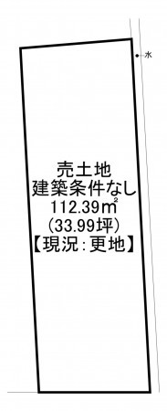 一宮市光明寺、土地の間取り画像です