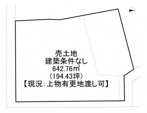 一宮市萩原町花井方、土地の間取り画像です