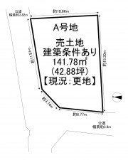 一宮市大和町妙興寺、土地の間取り画像です