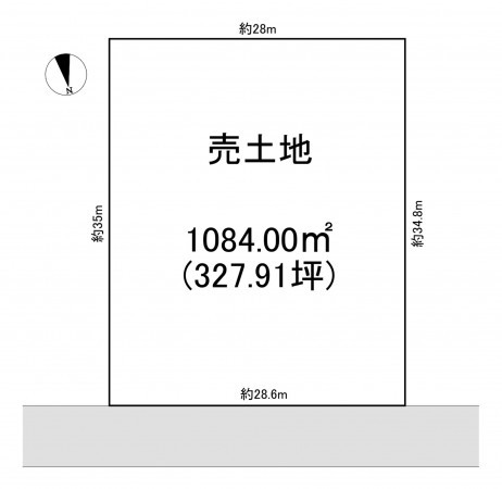 一宮市浅井町大日比野、土地の間取り画像です