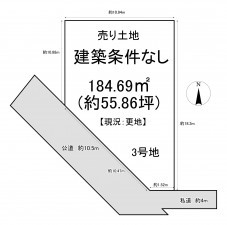 一宮市萩原町高木、土地の間取り画像です