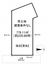 一宮市東五城、土地の間取り画像です