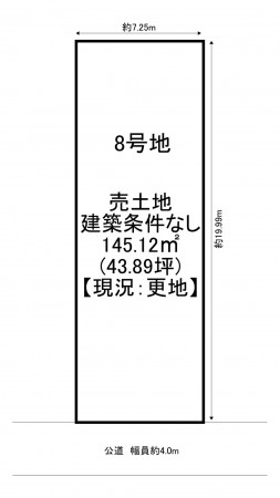 一宮市起、土地の間取り画像です