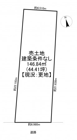 一宮市泉、土地の間取り画像です