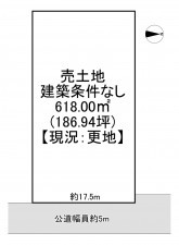 一宮市春明、土地の間取り画像です
