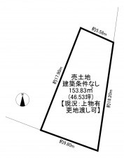 一宮市木曽川町黒田、土地の間取り画像です