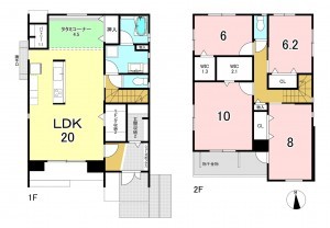 一宮市森本、新築一戸建ての間取り画像です