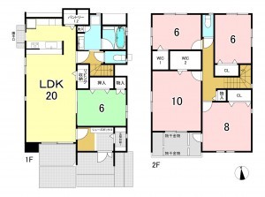 一宮市森本、新築一戸建ての間取り画像です