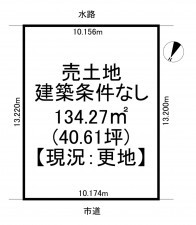 一宮市浅井町小日比野、土地の間取り画像です