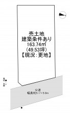 一宮市浅野、土地の間取り画像です