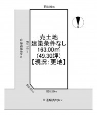 一宮市萩原町朝宮、土地の間取り画像です