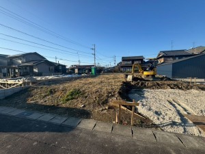一宮市木曽川町外割田、土地の画像です