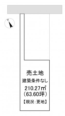一宮市長島町、土地の間取り画像です