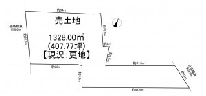 一宮市丹陽町九日市場、土地の間取り画像です