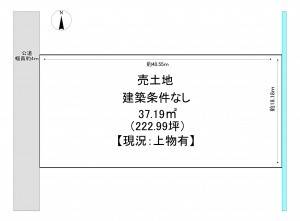 一宮市小信中島、土地の間取り画像です