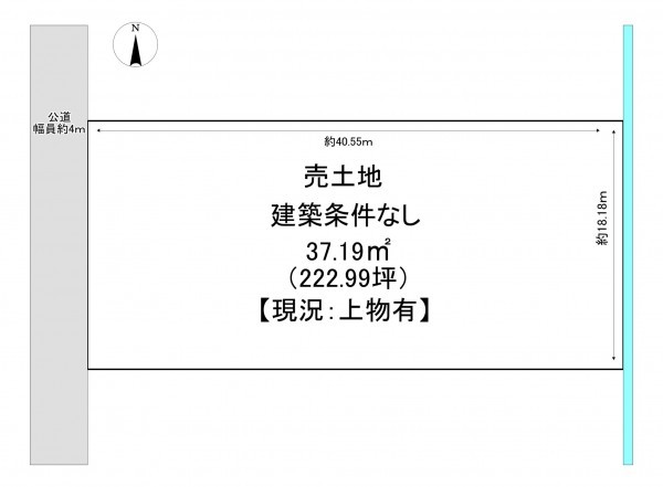 一宮市小信中島、土地の間取り画像です