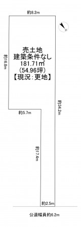 一宮市玉野、土地の間取り画像です