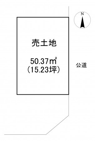 一宮市開明、土地の間取り画像です