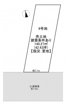 一宮市松降、土地の間取り画像です