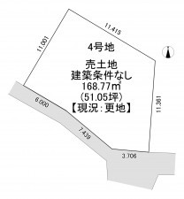一宮市萩原町高松、土地の間取り画像です
