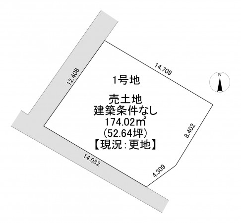 一宮市萩原町高松、土地の間取り画像です