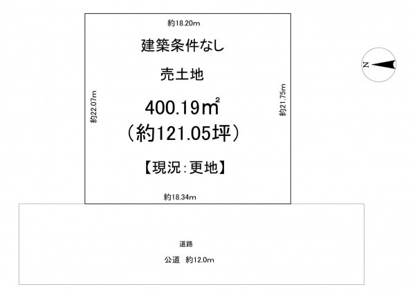 一宮市大和町福森、土地の間取り画像です