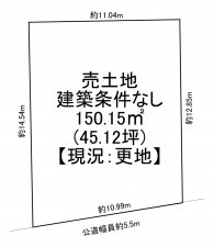 一宮市起、土地の間取り画像です