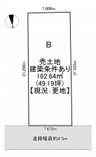 一宮市開明、土地の間取り画像です