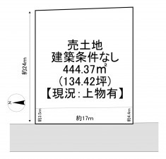 一宮市開明、土地の間取り画像です