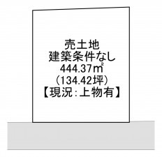 一宮市開明、土地の間取り画像です