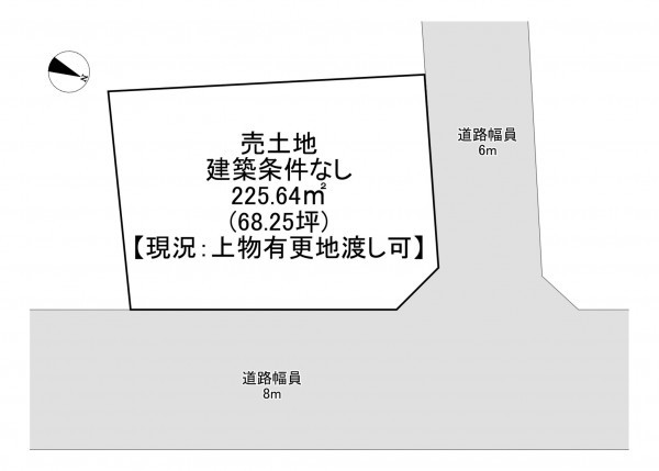 一宮市昭和、土地の間取り画像です