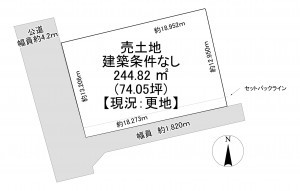 一宮市大和町北高井、土地の間取り画像です