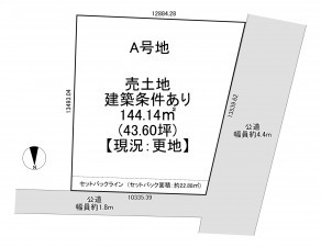 一宮市大和町妙興寺、土地の間取り画像です