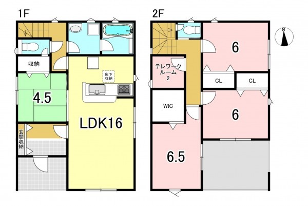 一宮市北神明町、新築一戸建ての間取り画像です
