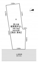 一宮市西萩原、土地の間取り画像です
