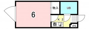 一宮市花池、収益物件/マンションの間取り画像です