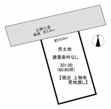 一宮市苅安賀、土地の間取り画像です