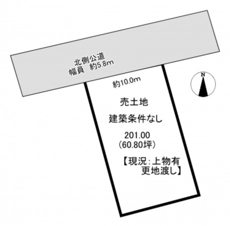 一宮市苅安賀、土地の間取り画像です
