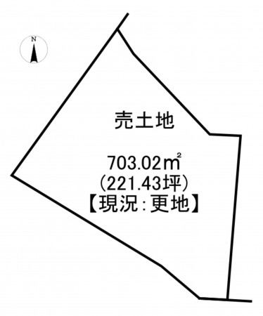 一宮市萩原町高松、土地の間取り画像です