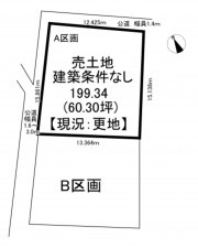 一宮市今伊勢町本神戸、土地の間取り画像です