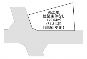 一宮市多加木、土地の間取り画像です