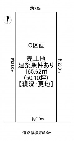 一宮市末広、土地の間取り画像です
