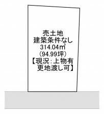 一宮市浅野、土地の間取り画像です