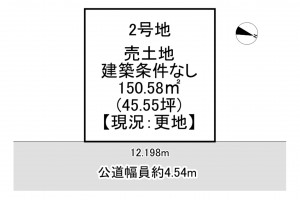 一宮市和光、土地の間取り画像です